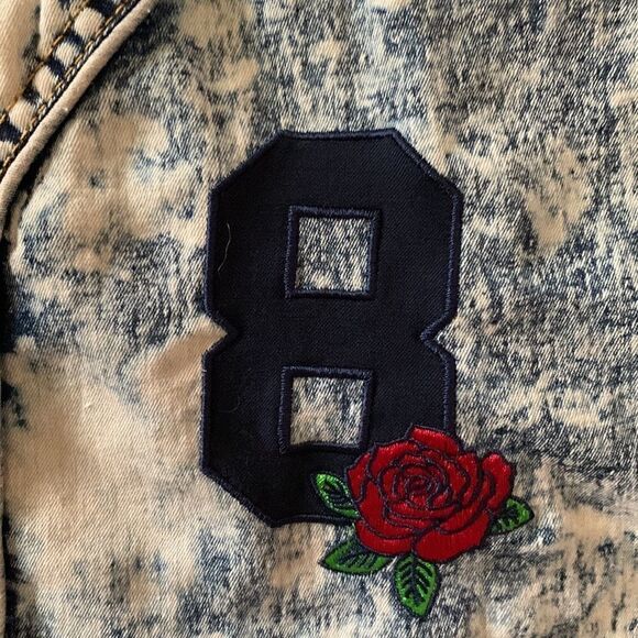 Men's Retro District Button-down Acid Wash Shirt Size L Short Sleeves - Picture 7 of 11